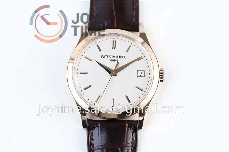 Patek Philippe Calatrava 5296R ZF 1:1 Best Edition RG Case Leather Strap A324