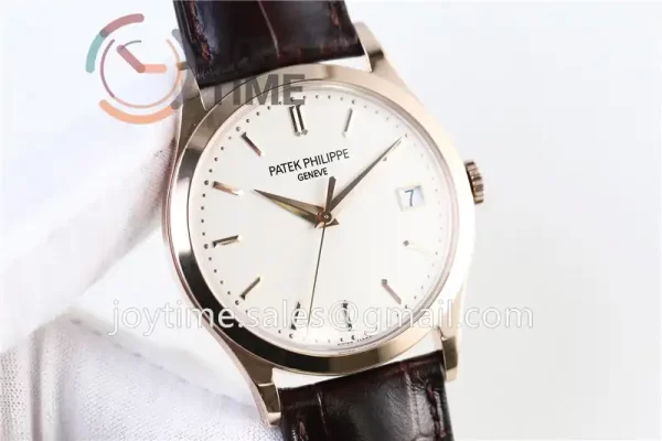 Patek Philippe Calatrava 5296R ZF 1:1 Best Edition RG Case Leather Strap A324