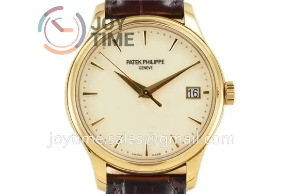 Patek Philippe Calatrava 5227 ZF 1:1 Best Edition YG Case Leather Strap Openable Back Cover A324