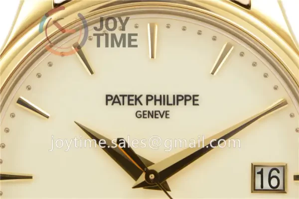 Patek Philippe Calatrava 5227 ZF 1:1 Best Edition YG Case Leather Strap Openable Back Cover A324