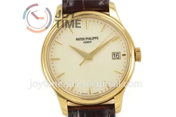 Patek Philippe Calatrava 5227 ZF 1:1 Best Edition YG Case Leather Strap Openable Back Cover A324