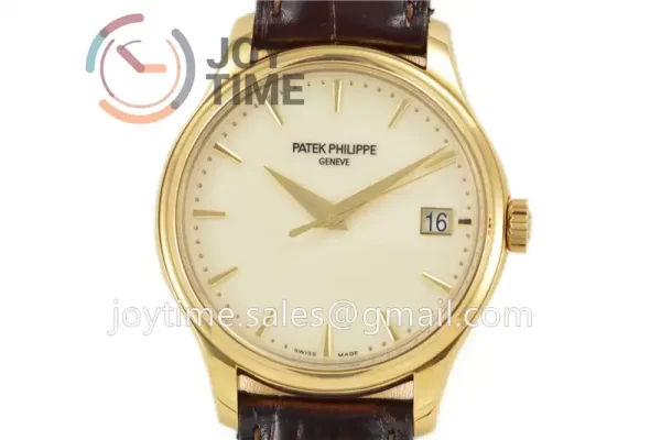 Patek Philippe Calatrava 5227 ZF 1:1 Best Edition YG Case Leather Strap Openable Back Cover A324