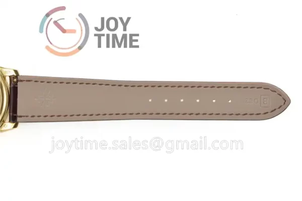 Patek Philippe Calatrava 5227 ZF 1:1 Best Edition YG Case Leather Strap Openable Back Cover A324