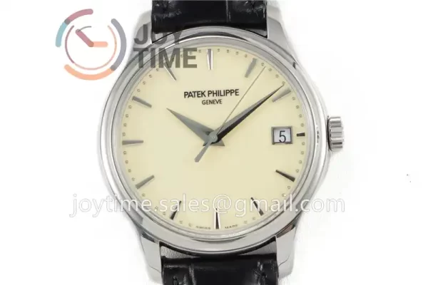 Patek Philippe Calatrava 5227 ZF 1:1 Best Edition SS Case Leather Strap Openable Back Cover A324