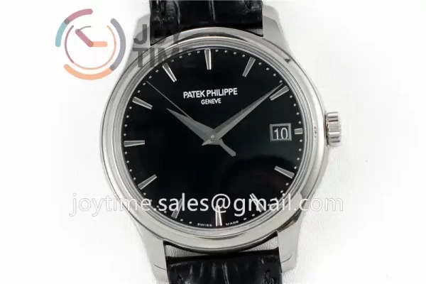 Patek Philippe Calatrava 5227 ZF 1:1 Best Edition SS Case Leather Strap Openable Back Cover A324