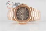 Patek Philippe Nautilus 5711 PPF 1:1 Best Edition RG Case RG Strap A324 V4