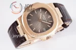 Patek Philippe Nautilus 5711 PPF 1:1 Best Edition RG Case Leather Strap A324 V4