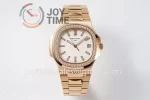 Patek Philippe Nautilus 5711 PPF 1:1 Best Edition RG Case Diamond Bezel RG Strap A324 V4