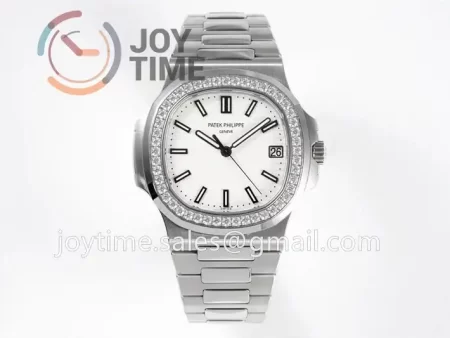 Patek Philippe Nautilus 5711 PPF 1:1 Best Edition SS Case Diamond Bezel SS Strap A324 V4