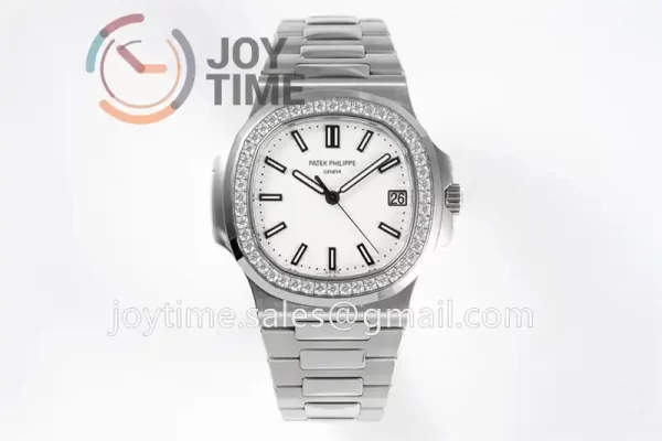 Patek Philippe Nautilus 5711 PPF 1:1 Best Edition SS Case Diamond Bezel SS Strap A324 V4