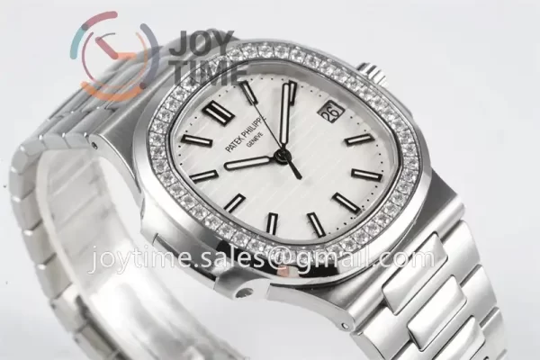 Patek Philippe Nautilus 5711 PPF 1:1 Best Edition SS Case Diamond Bezel SS Strap A324 V4