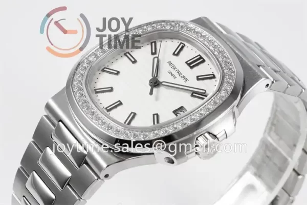 Patek Philippe Nautilus 5711 PPF 1:1 Best Edition SS Case Diamond Bezel SS Strap A324 V4