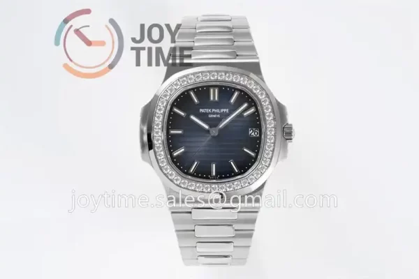 Patek Philippe Nautilus 5711 PPF 1:1 Best Edition SS Case Diamond Bezel SS Strap A324 V4