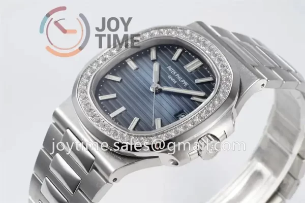 Patek Philippe Nautilus 5711 PPF 1:1 Best Edition SS Case Diamond Bezel SS Strap A324 V4