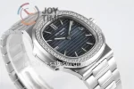 Patek Philippe Nautilus 5711 PPF 1:1 Best Edition SS Case Diamond Bezel SS Strap A324 V4