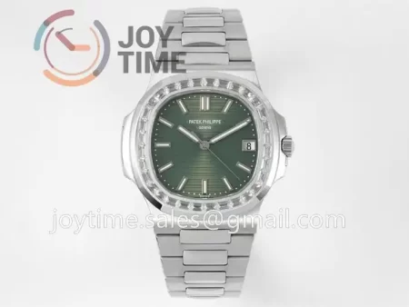 Patek Philippe Nautilus 5711 PPF 1:1 Best Edition SS Case Diamond Bezel SS Strap A324 V4