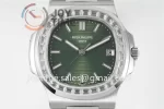 Patek Philippe Nautilus 5711 PPF 1:1 Best Edition SS Case Diamond Bezel SS Strap A324 V4