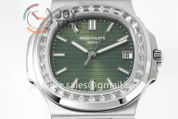 Patek Philippe Nautilus 5711 PPF 1:1 Best Edition SS Case Diamond Bezel SS Strap A324 V4