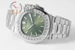 Patek Philippe Nautilus 5711 PPF 1:1 Best Edition SS Case Diamond Bezel SS Strap A324 V4