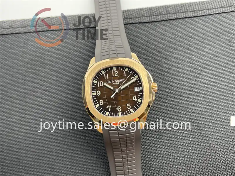 Patek Philippe Aquanaut 5167 3KF 1:1 Best Edition RG Case Rubber Strap A324 Super Clone V2