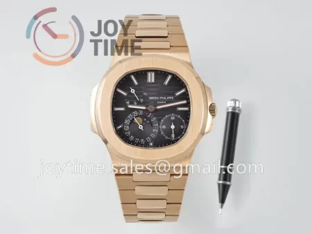 Patek Philippe Nautilus 5712 PPF 1:1 Best Edition RG Case RG Strap A240  Super Clone V2