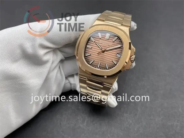 Patek Philippe Nautilus 5711 3KF 1:1 Best Edition RG Case RG Strap A324 Super Clone V2