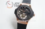 Hublot Big Bang 1:1 Best Edition RG Case Ceramic Bezel Rubber Strap Tourbillon