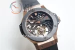 Hublot Big Bang 1:1 Best Edition RG Case Ceramic Bezel Rubber Strap Tourbillon