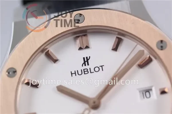 Hublot Classic Fusion 1:1 Best Edition Titanium Case RG Bezel Rubber Strap A1110