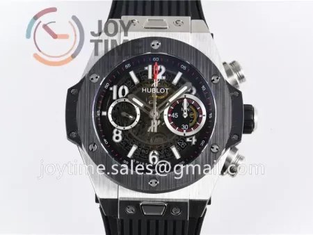 Hublot Big Bang Unico 1:1 Best Edition 45mm SS Case Ceramic Bezel Rubber Strap A1220