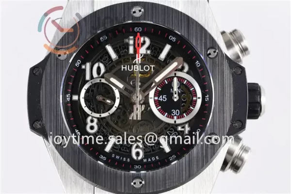 Hublot Big Bang Unico 1:1 Best Edition 45mm SS Case Ceramic Bezel Rubber Strap A1220