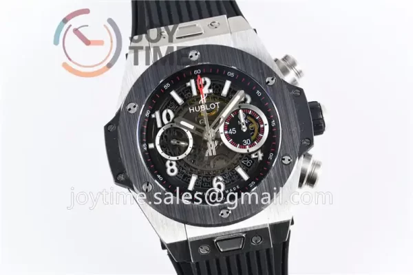 Hublot Big Bang Unico 1:1 Best Edition 45mm SS Case Ceramic Bezel Rubber Strap A1220