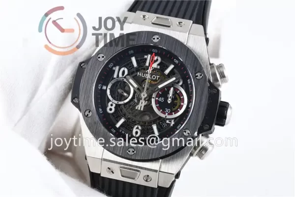 Hublot Big Bang Unico 1:1 Best Edition 45mm SS Case Ceramic Bezel Rubber Strap A1220