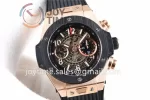 Hublot Big Bang Unico 1:1 Best Edition 45mm RG Case Ceramic Bezel Rubber Strap A1220