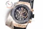 Hublot Big Bang Unico 1:1 Best Edition 45mm RG Case Ceramic Bezel Rubber Strap A1220