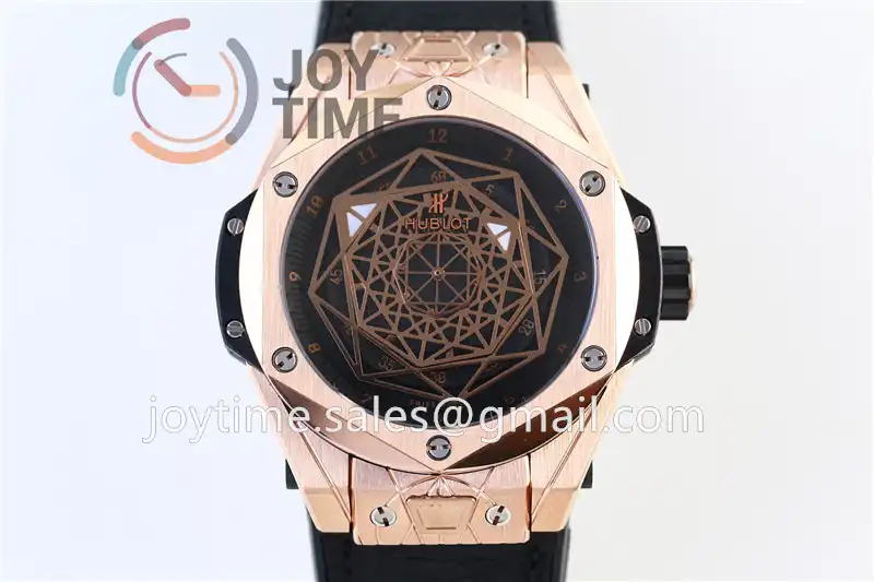 Hublot Big Bang Unico Sang Bleu 1:1 Best Edition 45mm RG Case Rubber Strap HUB1213