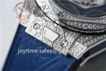 Hublot Big Bang Unico Sang Bleu HBF 1:1 Best Edition 45mm SS Case Full Diamond Rubber Strap HUB1213