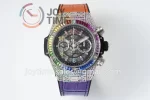 Hublot Big Bang Unico ZF 1:1 Best Edition 45mm SS Case Full Diamond Rubber Strap A1220