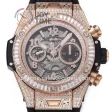 Hublot Big Bang Unico ZF 1:1 Best Edition 45mm RG Case Full Diamond Rubber Strap A1220