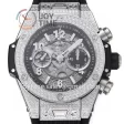 Hublot Big Bang Unico ZF 1:1 Best Edition 45mm SS Case Full Diamond Rubber Strap A1220