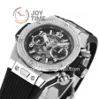 Hublot Big Bang Unico ZF 1:1 Best Edition 45mm SS Case Diamond Bezel Rubber Strap A1220