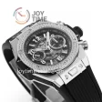 Hublot Big Bang Unico ZF 1:1 Best Edition 45mm SS Case Diamond Bezel Rubber Strap A1220