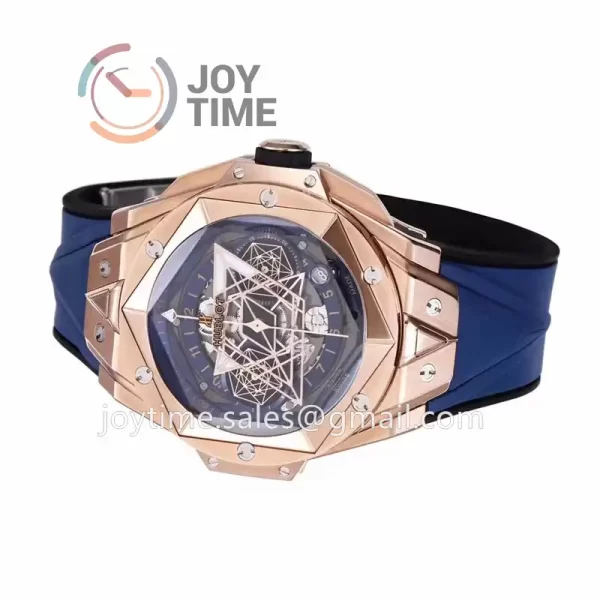 Hublot Big Bang Unico Sang Bleu II BBF 1:1 Best Edition 45mm RG Case Rubber Strap A1240