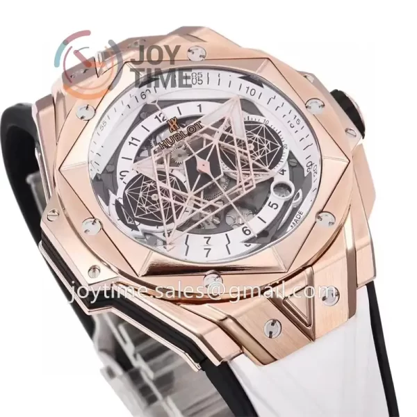 Hublot Big Bang Unico Sang Bleu II BBF 1:1 Best Edition 45mm RG Case Rubber Strap A1240