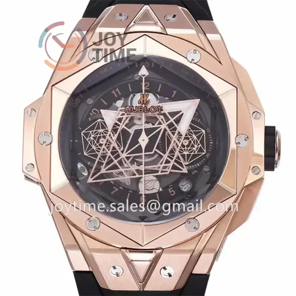 Hublot Big Bang Unico Sang Bleu II BBF 1:1 Best Edition 45mm RG Case Rubber Strap A1240