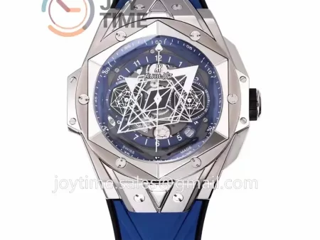 Hublot Big Bang Unico Sang Bleu II BBF 1:1 Best Edition 45mm Titanium Case Rubber Strap A1240