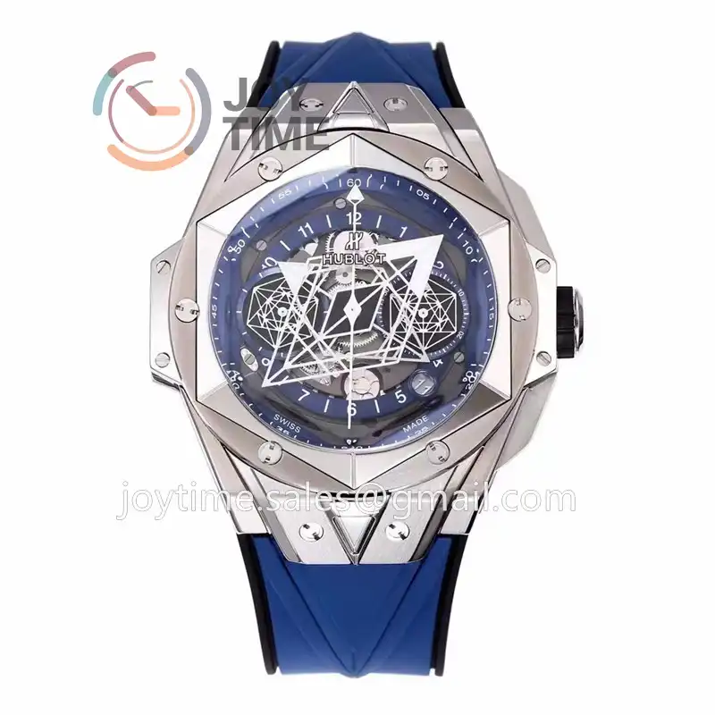 Hublot Big Bang Unico Sang Bleu II BBF 1:1 Best Edition 45mm Titanium Case Rubber Strap A1240