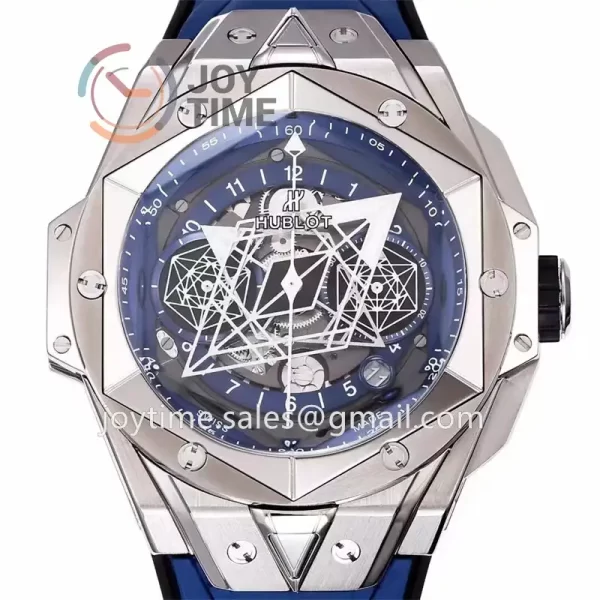 Hublot Big Bang Unico Sang Bleu II BBF 1:1 Best Edition 45mm Titanium Case Rubber Strap A1240