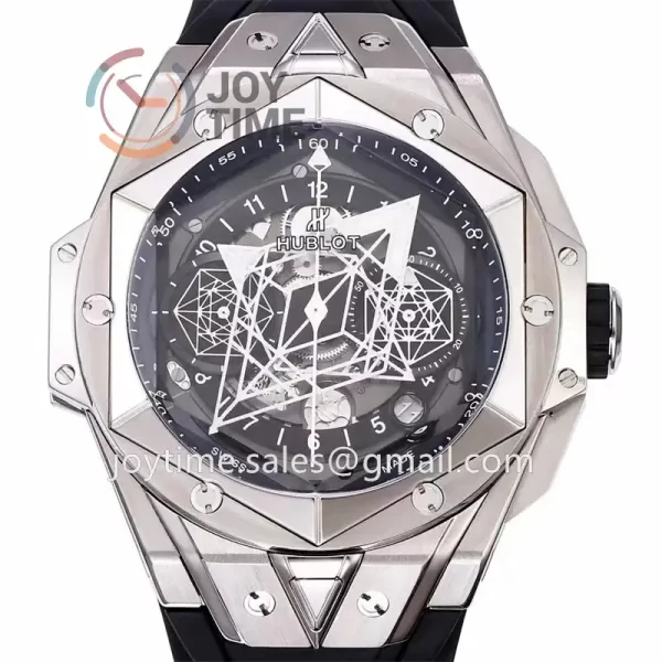 Hublot Big Bang Unico Sang Bleu II BBF 1:1 Best Edition 45mm Titanium Case Rubber Strap A1240