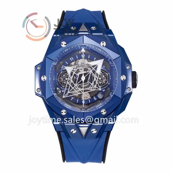 Hublot Big Bang Unico Sang Bleu II BBF 1:1 Best Edition 45mm Ceramic Case Rubber Strap A1240